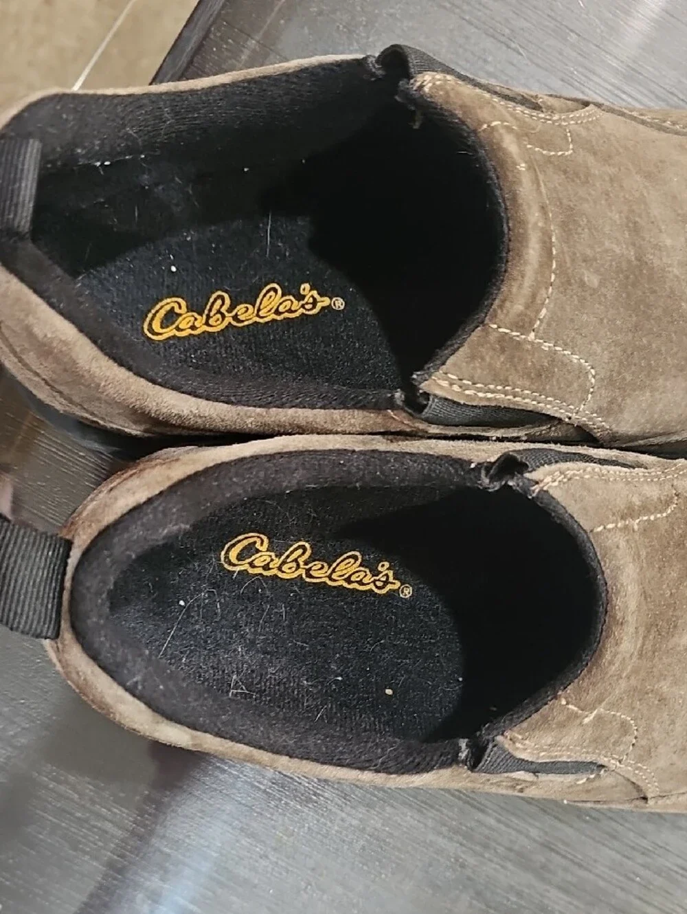 Cabela's Brown Suede Slip-On Loafers for Men